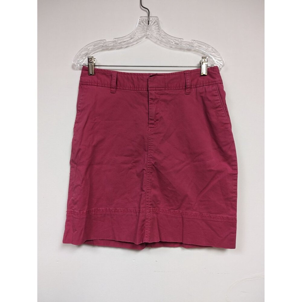Merona Pencil Skirt Size 2 Pink Modest Stretch Womens
